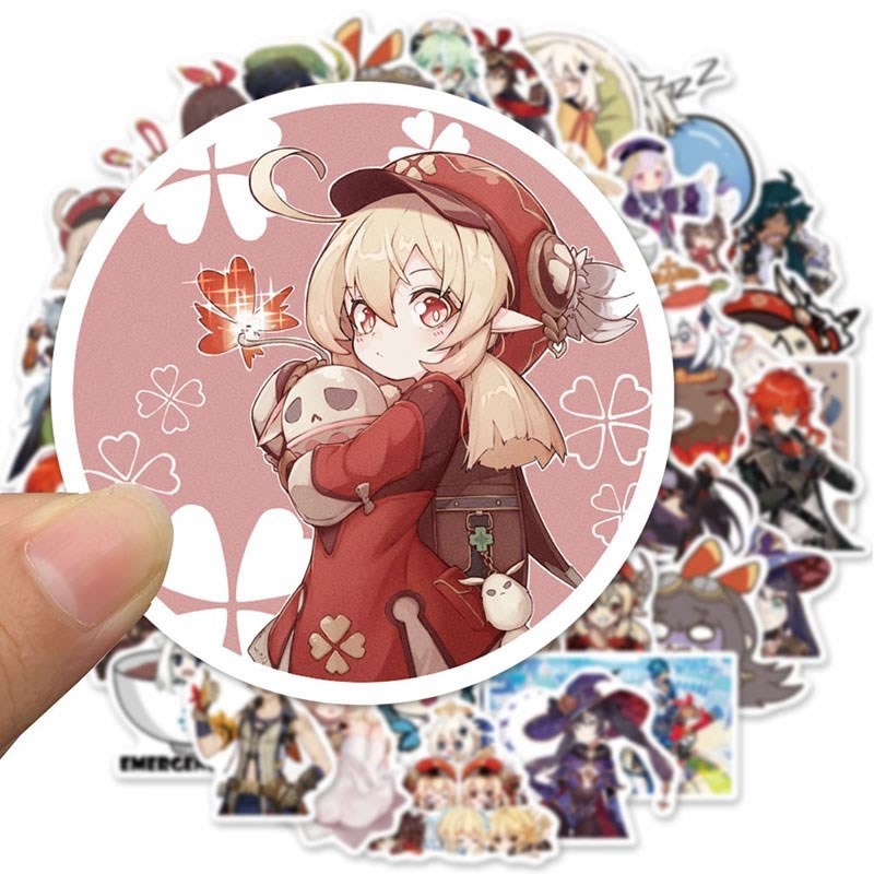 10/30/50Pcs Genshin Impact Hot Game Stickers Funny Waterproo