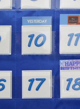 School Classroom Calendar Pocket Chart Wall Calendar & Weath