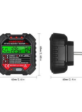 HABOTEST HT107D Outlet Tester with 90 250V Socket Tester Au