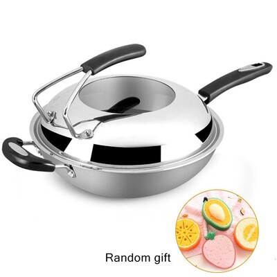 Honeycomb Non-Stick Wok Frying Pan Smokeless Wok Eco-Friendl