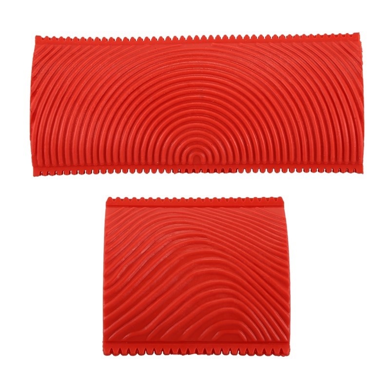 2PCS 3 Inch 6 Inch Imitation Wood Grain Paint Roller Brush W
