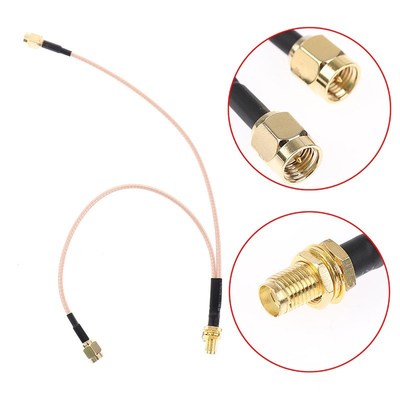 1PC Female SMA To Double Male SMA Y Type Splitter Combiner J