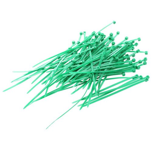 HOT SALE 100 Pcs Green Plastic Cable Zip Tie Fasten Wrap