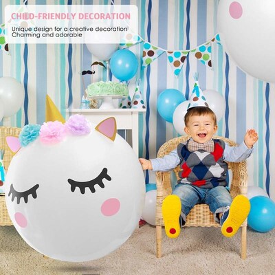 Big 36 inch Unicorn Balloons Latex Balloons Baloon Happy Bir