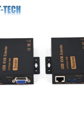 VGA KVM Extender Over Cat6 up to 328ft / 100M VGA Extension
