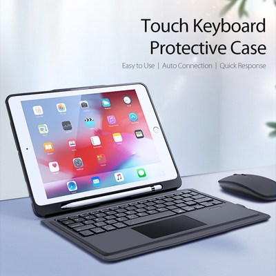 Wireless Bluetooth Touch Keyboard Protective Case for Apple