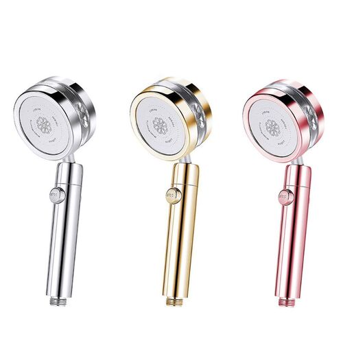 Turbocharged One-button Water Stop Hand Shower 8K Mirror