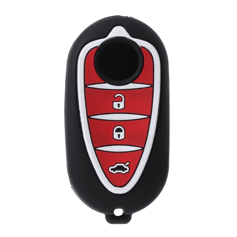 3 Buttons Silicone Car Key Fob Case could apply to Alfa