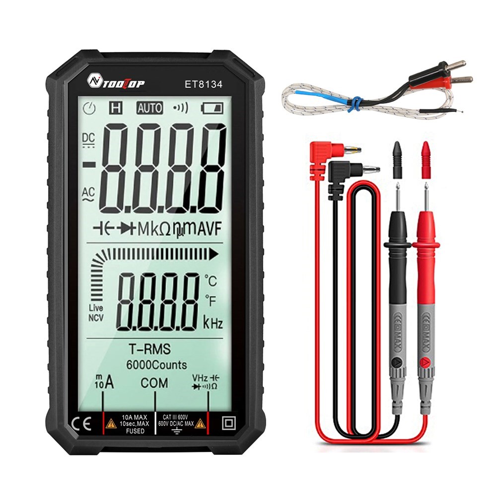 TOOLTOP ET8134 Digital Multimeter Tester Voltage Current AC