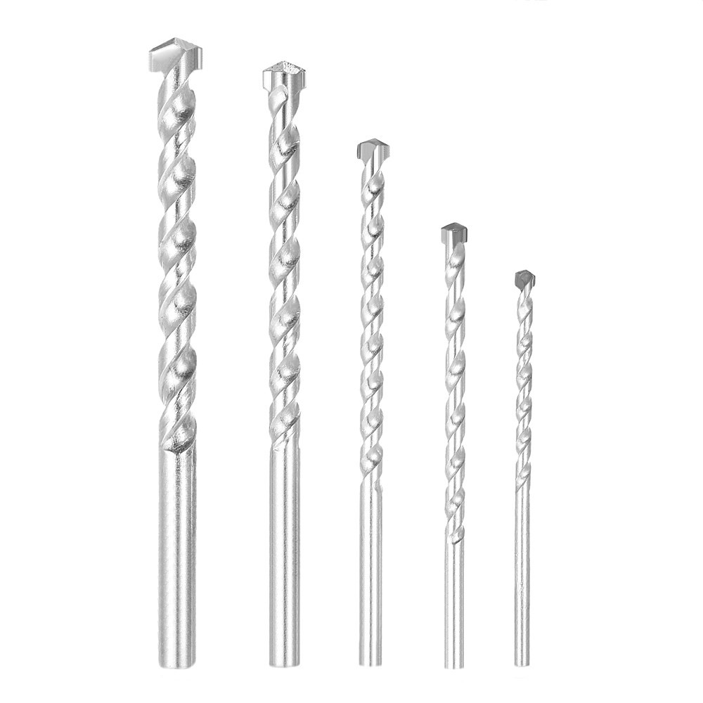 5pcs 4-10mm Rotary Masonry Drill Bits Set YG8 Galvanized Dri