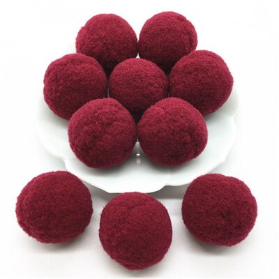 30mm Fur Plush Pompones  Pompoms Craft DIY Soft Pom Poms Wed