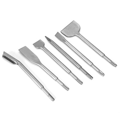 6pcs Chisels Rotary Hammer SDS Plus Drill Chisel Set Concret
