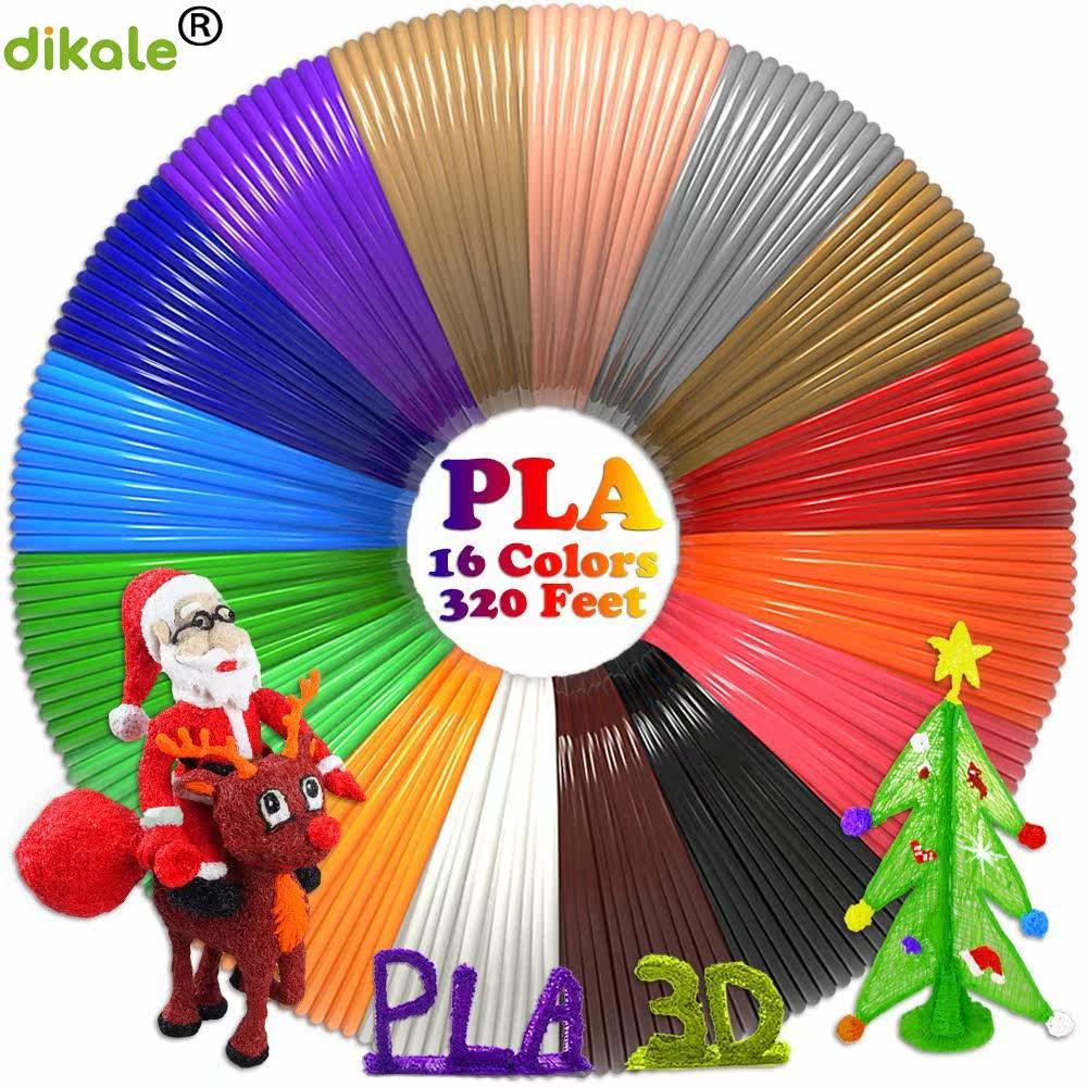 16 colors/set 3D Printing Pen Filament PLA 1.75mm Plastic Mo