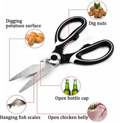 *1PC Kitchen Scissors Stainless Steel Food Shears for Meat V