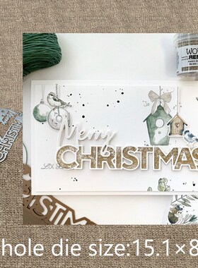 New Design Craft Metal stencil mold Cutting Dies Merry Chri