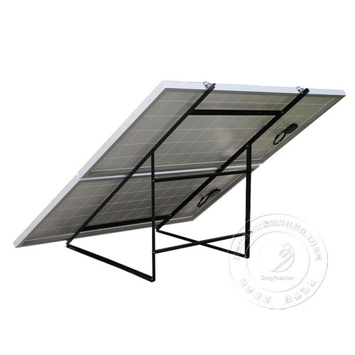 极速厂销太d阳能板支架双板支架简易家用250w300w角铁支架地面支