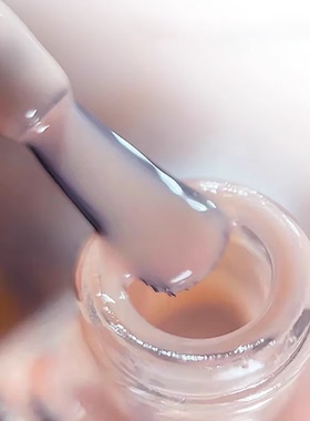 华妃捂脸美甲essie指甲油扭扭瓶62微光疗冰透裸色免烤不可剥显白