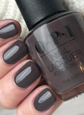 opi指甲油i55焦糖摩卡咖啡色深棕拉德棕色巧克力奶茶色显白免烤