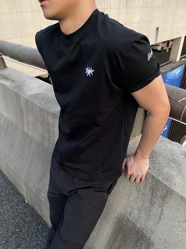 GTAL美式短袖星星刺绣速干T恤