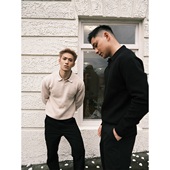 翻领针织衫 GTAL美式 630g重磅海鸥领14针54支双股毛衣老钱风长袖