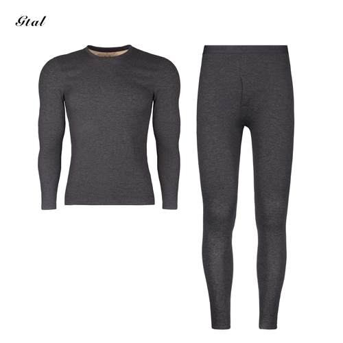 GTAL简约基础羊毛长袖保暖套装