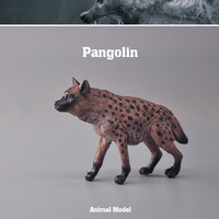 童德仿真动物玩具斑鬣狗模型野生褐鬣狗土狼儿童认知摆件
