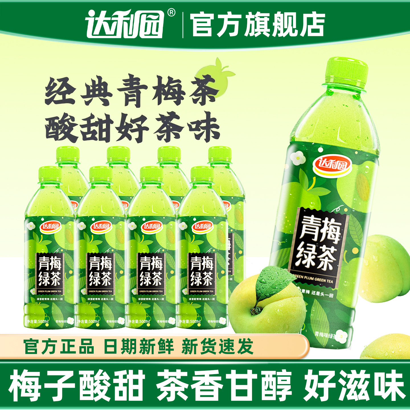 达利园青梅绿茶500ml饮料整箱装