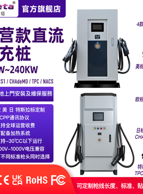 落地式直流充电桩商用运营快充欧标CCS2美标CCS1日标CHAdeMO特标