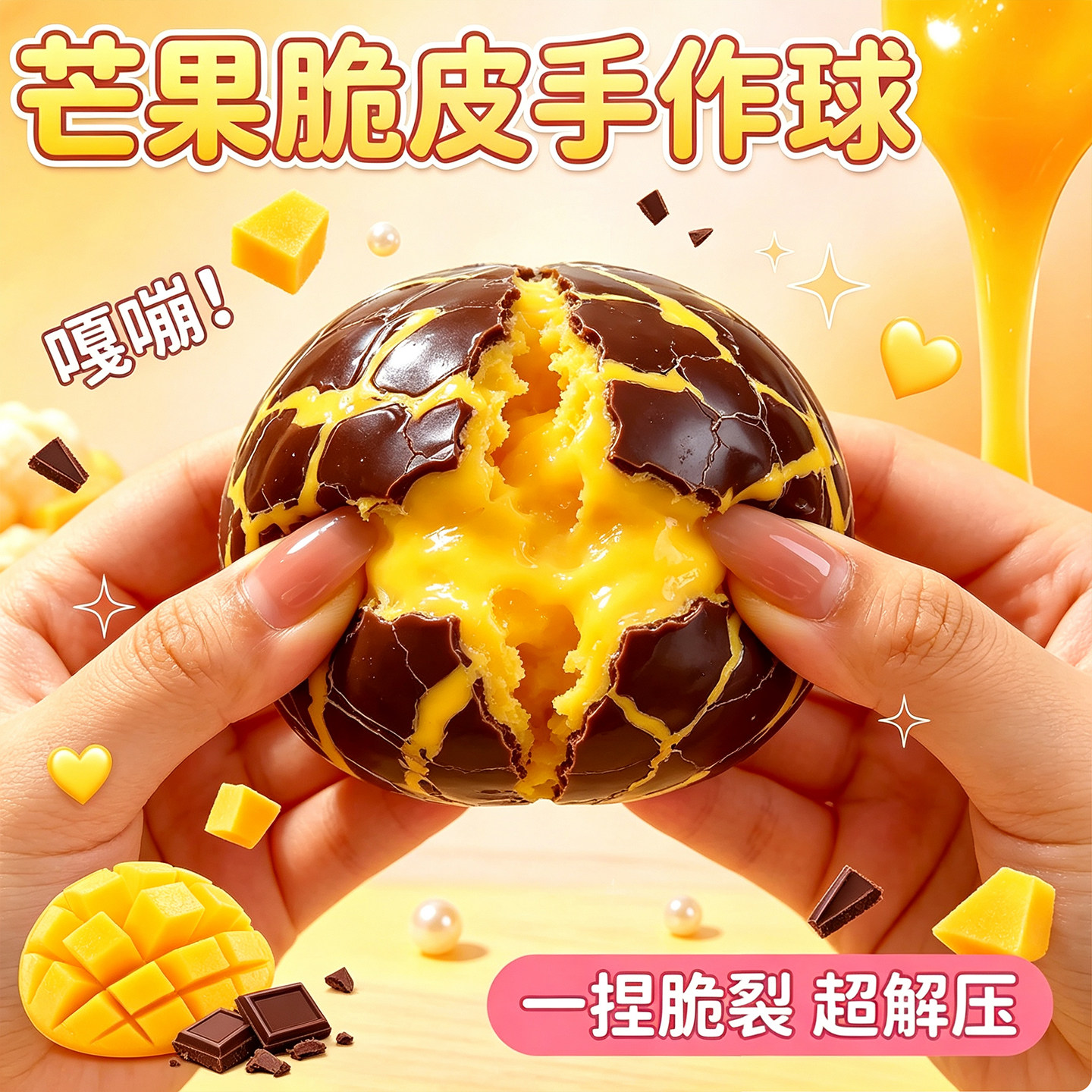 巧克力脆皮捏捏乐~解压发泄
