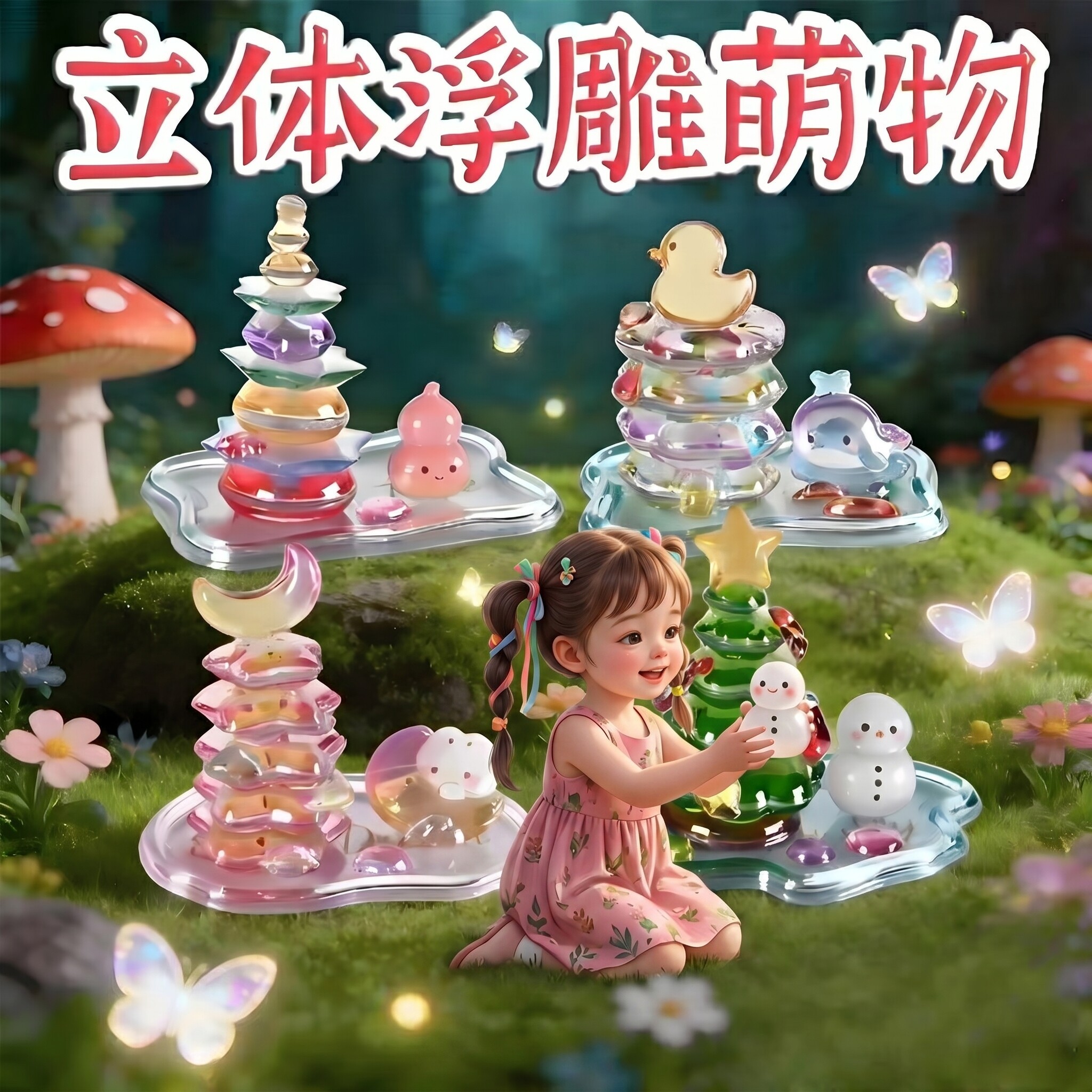 叠叠乐3D浮雕粘贴画【儿童手工】