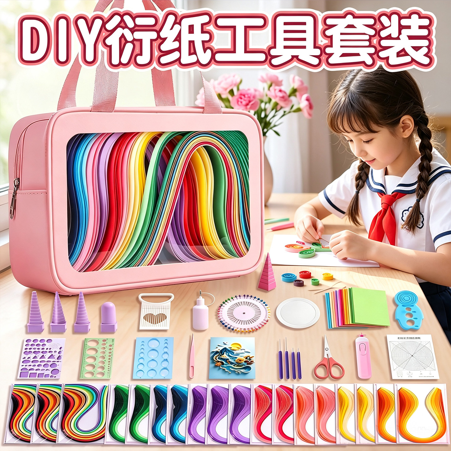 衍纸套装工具材料包~初学者套装图片