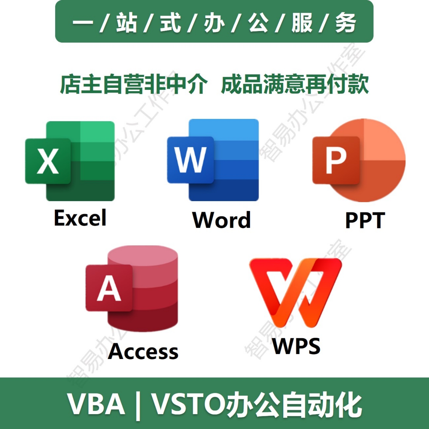 Excel Word PPT WPS VBA VSTO VB.NET C#二次开发改代码插件定制