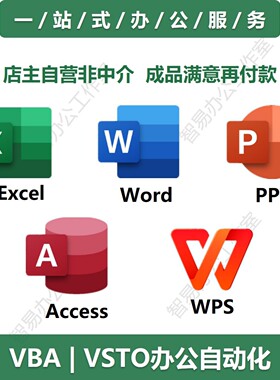 Excel Word PPT WPS VBA VSTO VB.NET C#二次开发改代码插件定制