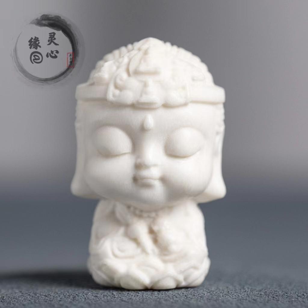把件根付普贤菩萨守护神手持配饰
