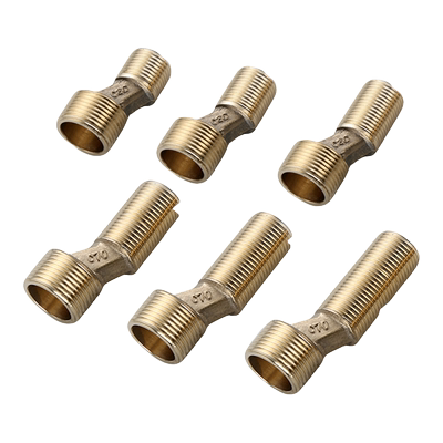 全铜淋浴龙头配件花洒加长加厚变径曲脚弯脚偏心拐脚弯角曲角接头