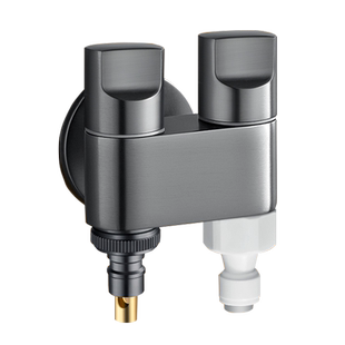 扫地机器人上水角阀专用洗衣机进水三通水龙头一进二出下水管接头