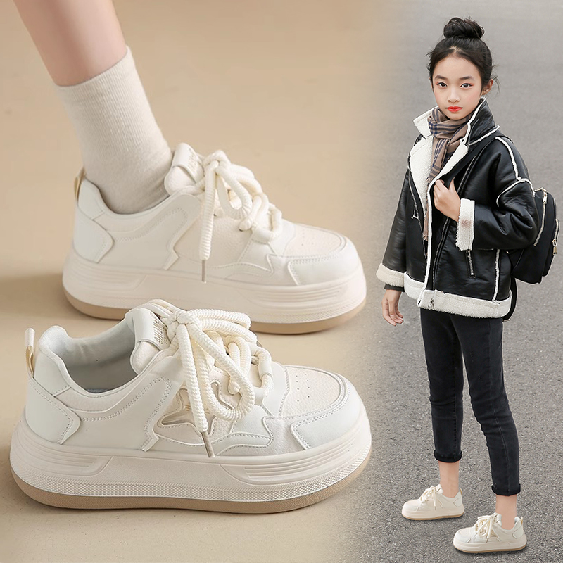 历历猴小白鞋软底女童