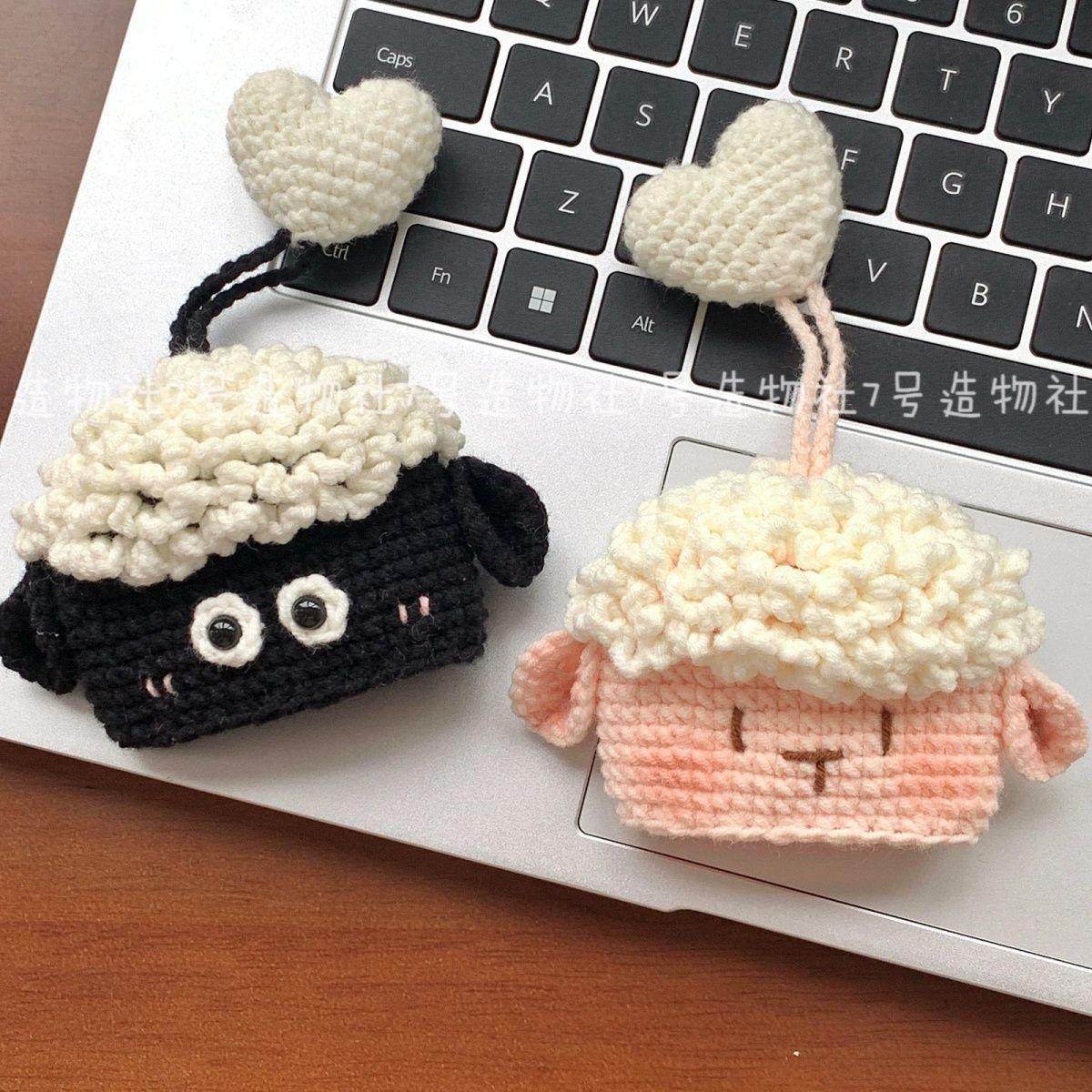 DIY小羊钥匙包卡通手工编织可爱韩国男女毛线针织汽车钥匙套扣,服饰配件/皮带/帽子/围巾,DIY编织材料包,淘宝优惠券,粉丝福利购,淘宝优惠卷