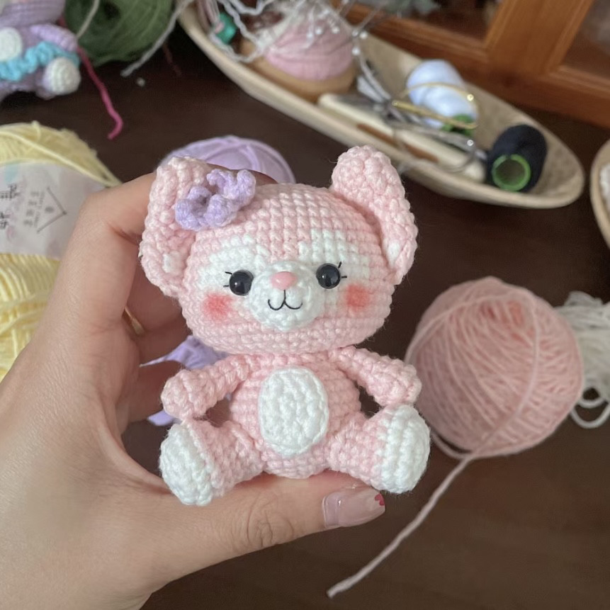 自制玲娜贝儿挂件钥匙扣毛线钩针编织材料包手工礼物送女友闺蜜,服饰配件/皮带/帽子/围巾,DIY编织材料包,淘宝优惠券,粉丝福利购,淘宝优惠卷