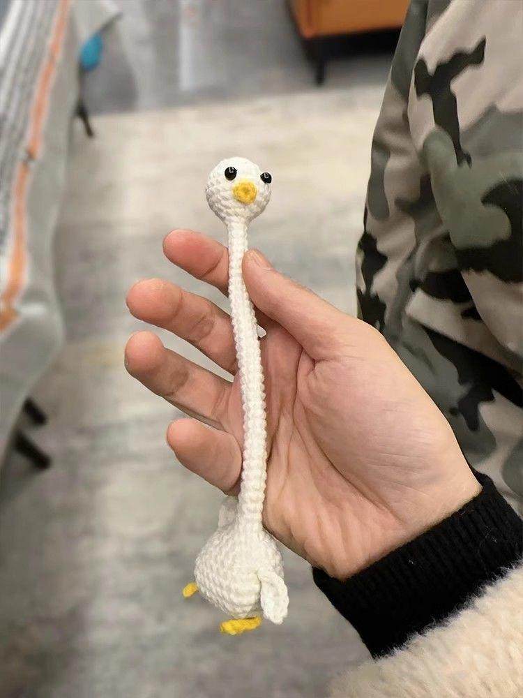 长脖子鸭挂件钥匙扣可爱包包装饰手工编织diy材料包毛线新手初学,服饰配件/皮带/帽子/围巾,DIY编织材料包,淘宝优惠券,粉丝福利购,淘宝优惠卷
