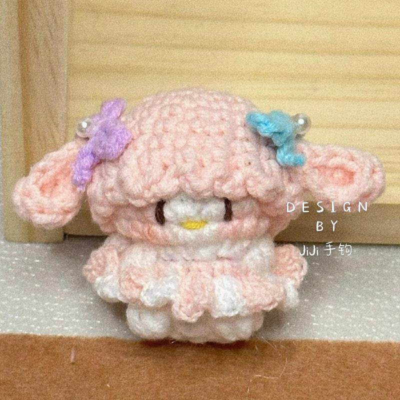 卡通毛线编织玩偶美乐蒂布丁狗送闺蜜钩针diy手工材料包材料包摆,服饰配件/皮带/帽子/围巾,DIY编织材料包,淘宝优惠券,粉丝福利购,淘宝优惠卷