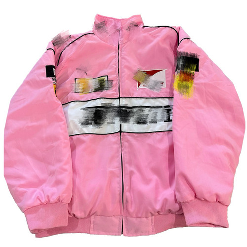 F1赛车服刺绣棉服加厚夹克棒球情侣潮牌棉外套机车批批