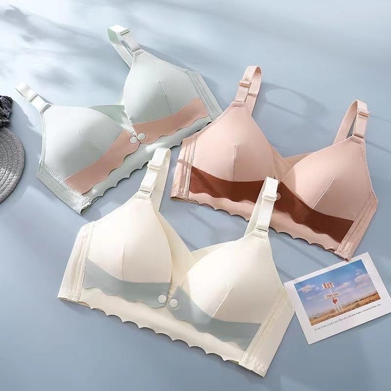 防滑落孕妇喂奶新款哺乳内衣抹