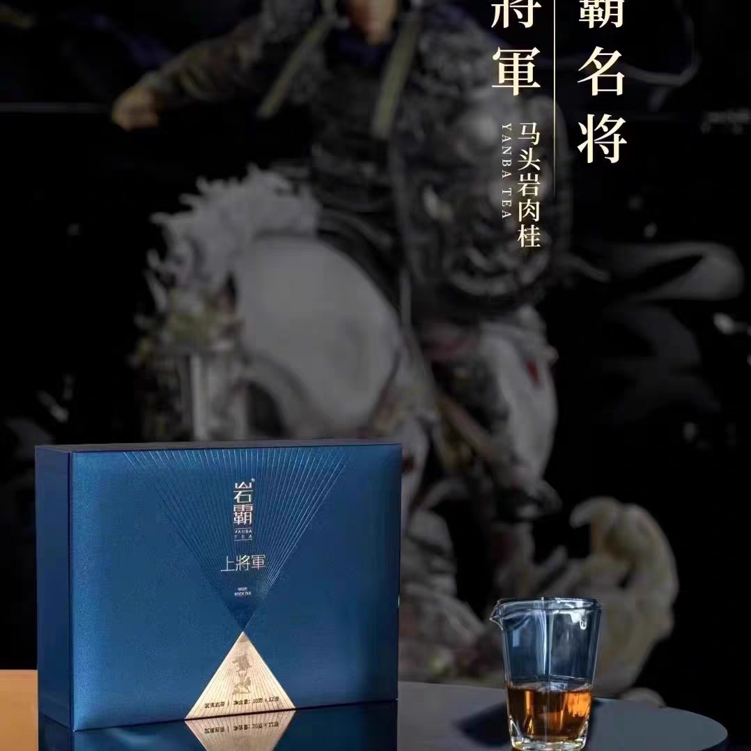 岩霸岩上将军武夷山岩茶大红袍马头岩肉桂桂皮 香高端礼盒，