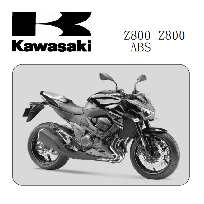 DIY z800 ABS川崎維修手冊全車零件保養線路圖螺絲扭矩資料