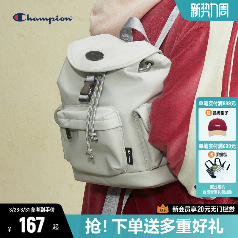 Champion冠军双肩包女2025秋冬新款休闲校园运动背包学生书包男