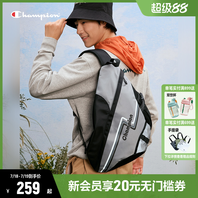 Champion冠军斜挎包2025夏季新款休闲运动轻便箭筒包单肩包小肩包