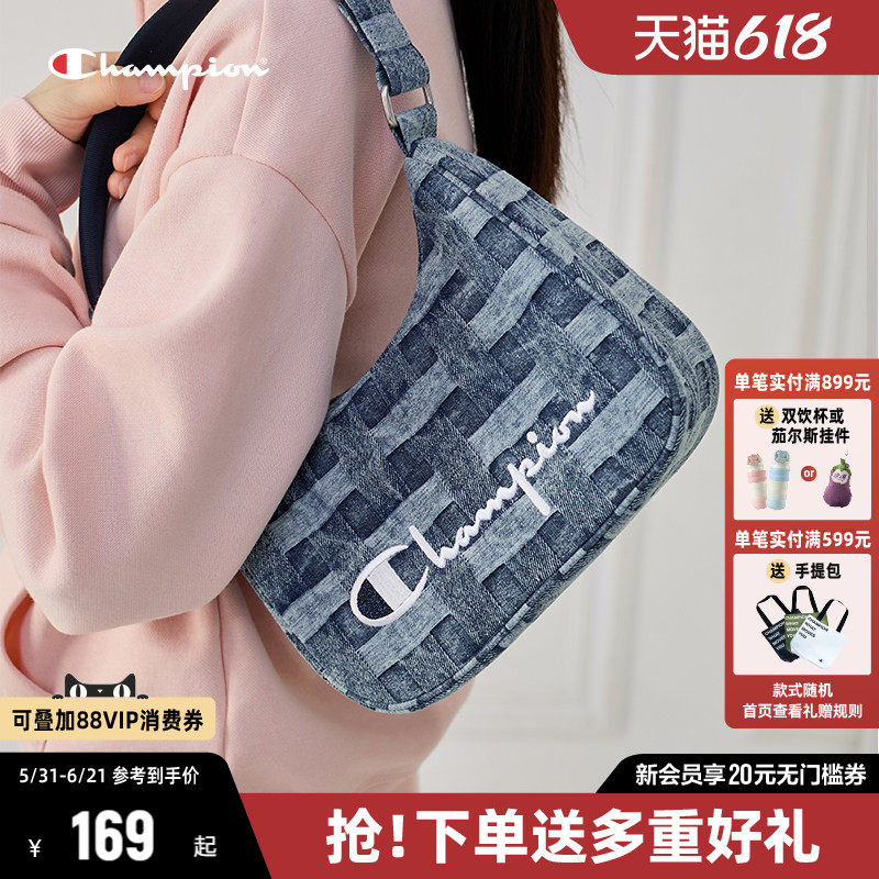 Champion冠军单肩包女包月牙包夏季新款挎包腋下包斜挎包