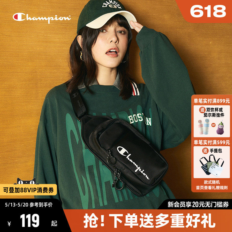 Champion冠军斜挎包女2026年夏季新款时尚休闲包包帆布包