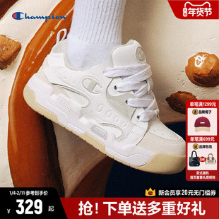 Champion冠军玩心厚底面包鞋女鞋潮牌板鞋男鞋高颜值休闲小白鞋